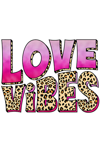 StoryGift Romania Sticker Eticheta 50CM cu mesajul "Love vibes", Valentine's ...