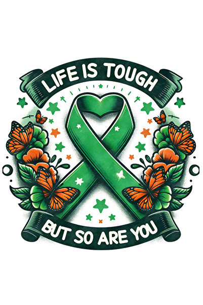 StoryGift Romania Sticker Adeziv 90CM cu mesajul "Life is tough, but so are y...