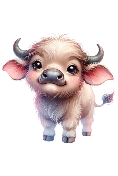 StoryGift Romania Sticker Eticheta 40CM cu un tauras, copilarie, grija, parin...