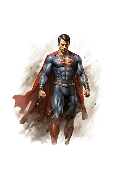 StoryGift Romania Sticker Autocolant 70CM Cu Superman, Costum, Capa, DC, Nisi...