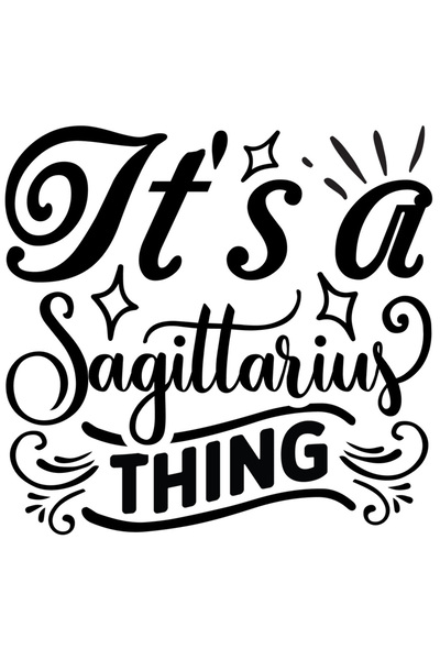 StoryGift Romania Sticker Autocolant 70CM cu zodia Sagetator cu mesajul "It's...