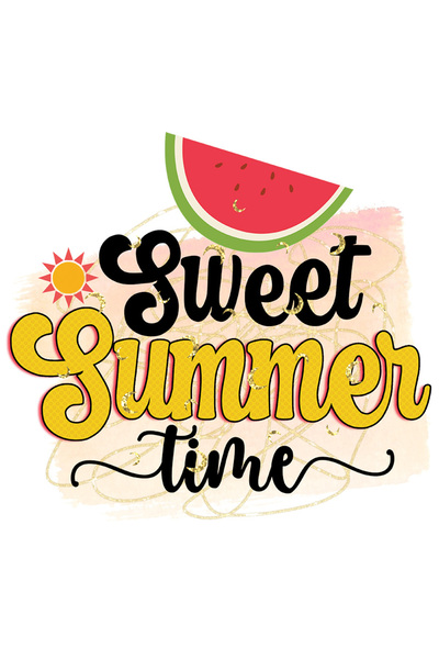 StoryGift Romania Sticker Eticheta 40CM cu mesajul "Sweet Summer time", vara,...