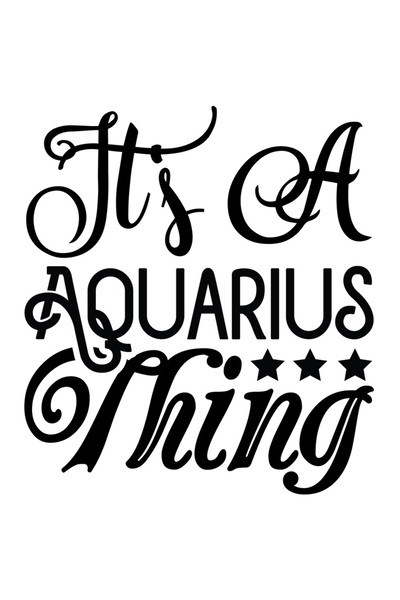 StoryGift Romania Sticker Autocolant 70CM cu zodia Varsator cu mesajul "It's a Aquarius thing", ilustratie, zodi