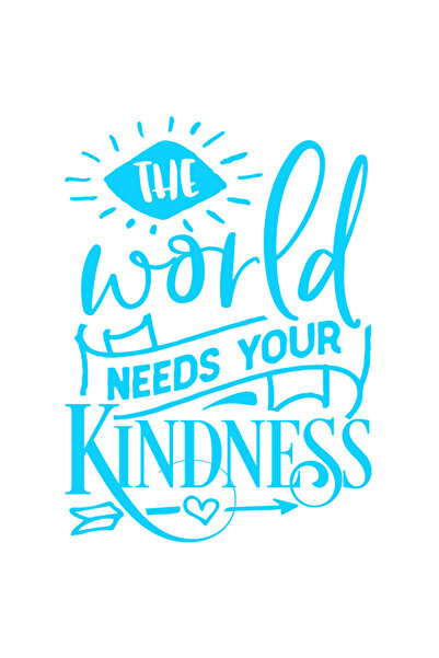 StoryGift Romania Sticker Exterior cu inimioara si mesajul "Lumea are nevoie ...