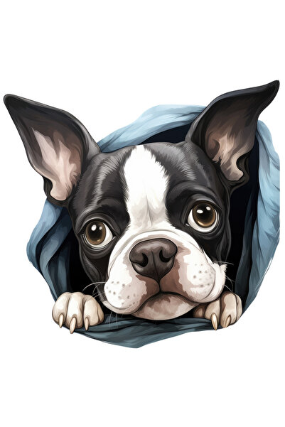 StoryGift Romania Sticker Eticheta 50CM cu un catel trist, ilustratie, dezama...