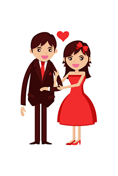 StoryGift Romania Sticker Autocolant 70CM Cu Inima, Indragostiti, Cuplu, Cost...