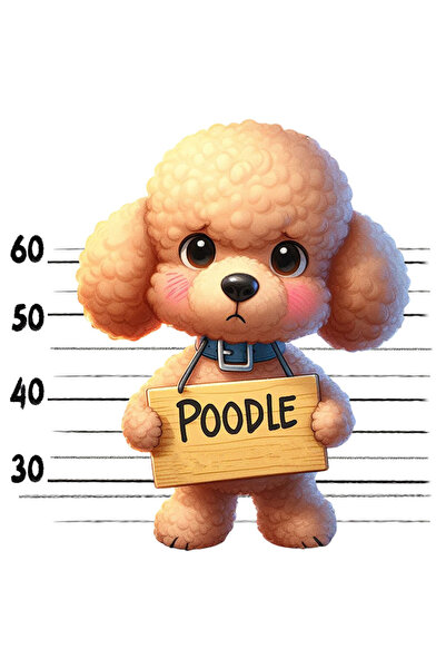 StoryGift Romania Sticker Adeziv 90CM cu Poodle (pudel), caine, animal de com...