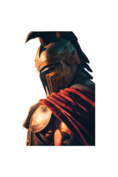 StoryGift Romania Sticker Adeziv 90CM Cu Gladiator, Casca, Armura, Luptator, Iubitori De Jocuri Video, cu Margi