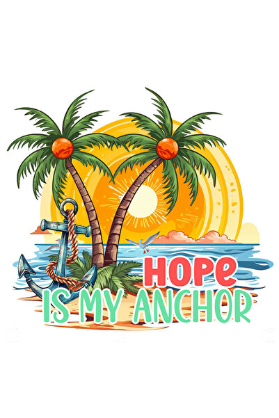 StoryGift Romania Sticker Autocolant 70CM cu mesajul "Hope is my anchor", var...