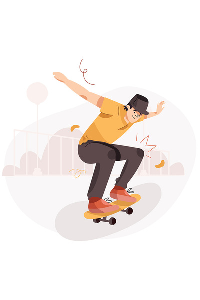 StoryGift Romania Sticker Autocolant 70CM Cu Skateboard, Parc, Palarie, Sport...