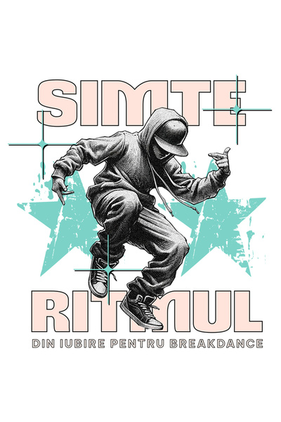 StoryGift Romania Sticker Adeziv Dansator Breakdance Din Iubire Simte Ritmul ...