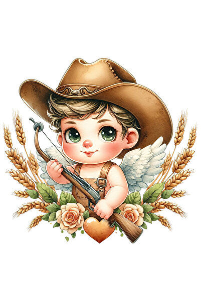 StoryGift Romania Sticker Autocolant 70CM cu un bebelus cu aripi, ilustratie,...