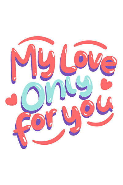 StoryGift Romania Sticker Autocolant 70CM Cu Text Romantic In Engleza My Love...
