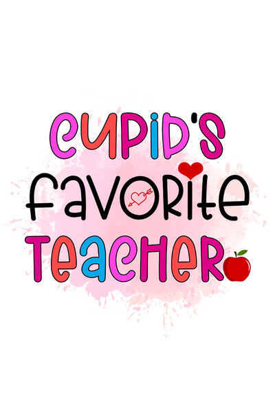 StoryGift Romania Sticker Autocolant 70CM cu mesajul "Cupid's favorite teache...