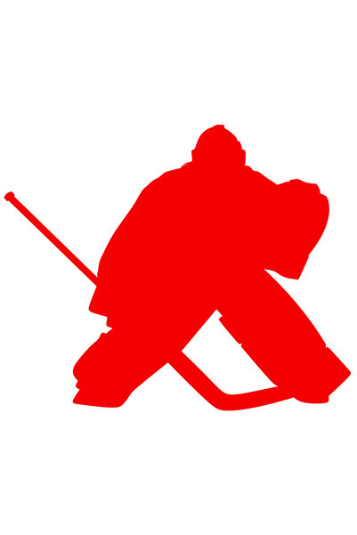 StoryGift Romania Sticker Autocolant 30CM Exterior pentru cei care sunt pasionati de hochei - jucator sport pe g