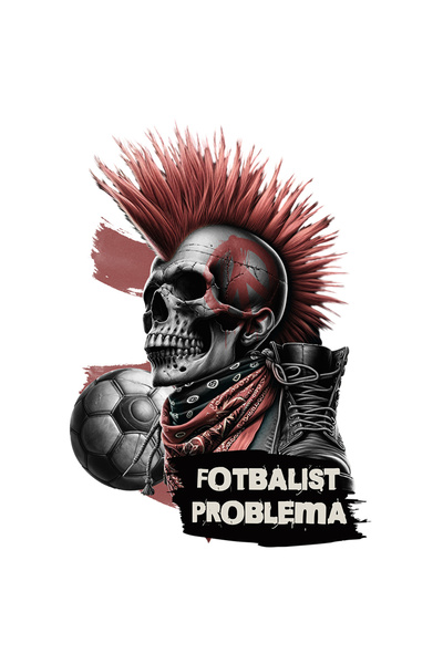 StoryGift Romania Sticker Adeziv 90CM Adeziv Craniu uman cu creasta fotbalist...