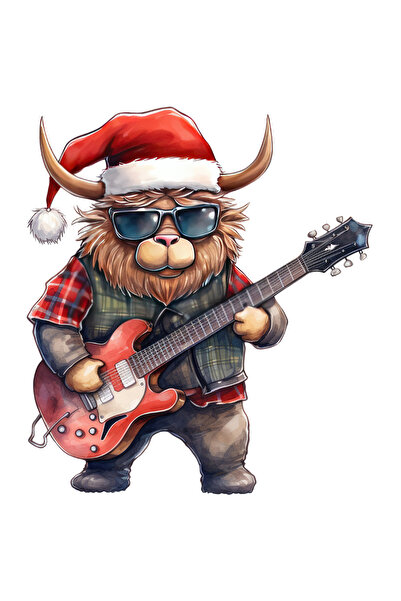 StoryGift Romania Sticker Adeziv 90CM cu un zimbru care canta la chitara, ilu...