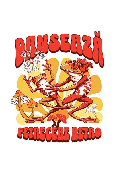 StoryGift Romania Sticker Autocolant 70CM Adeziv Danseaza, distractie retro d...