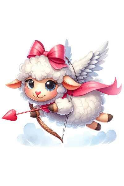 StoryGift Romania Sticker Cu O Oita Care Trage Cu Arcul, Cupidon, Valentine's...