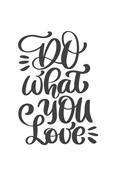 StoryGift Romania Sticker Eticheta 40CM Cu Mesaj Motivational Do What You Lov...