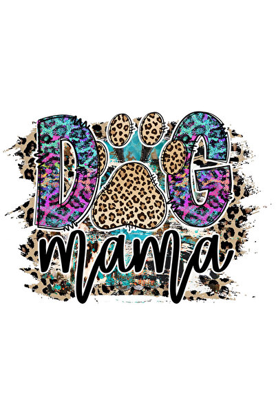 StoryGift Romania Sticker Eticheta 40CM cu mesajul "Dog mama", labuta, caine,...