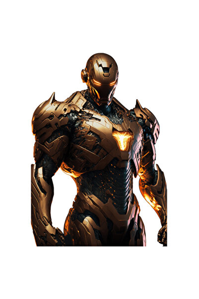 StoryGift Romania Sticker Autocolant 70CM Cu Supereroi, Iron Man, Omul De Fier, Marvel, Costum, Iubitori De Film