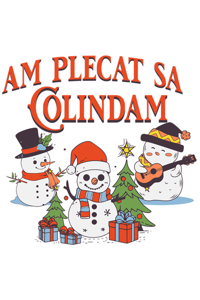 StoryGift Romania Sticker Autocolant 70CM Adeziv am plecat sa colindam om de ...