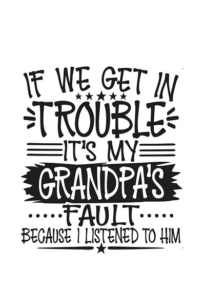 StoryGift Romania Sticker Adeziv 90CM Cu Mesaj Amuzant In Engleza, Bunic, Nepot, Farse, Glume, Alb Negru cu Mar