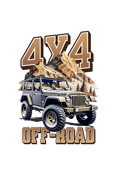 StoryGift Romania Sticker Adeziv 90CM cu Masina De Teren Munte Inalt 4X4 OFF-ROAD Aventura Natura cu Margini Al