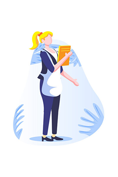 StoryGift Romania Sticker Adeziv 90CM Cu Ospatar, Meniu, Sort, cu Margini Alb...