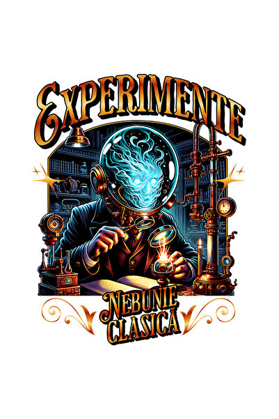 StoryGift Romania Sticker Autocolant 70CM Adeziv Om de stiinta Experimente. N...