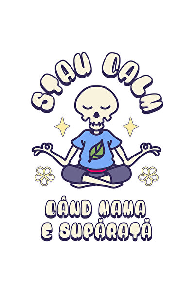 StoryGift Romania Sticker Adeziv 90CM Adeziv Stau calm cand mama e nervoasa f...