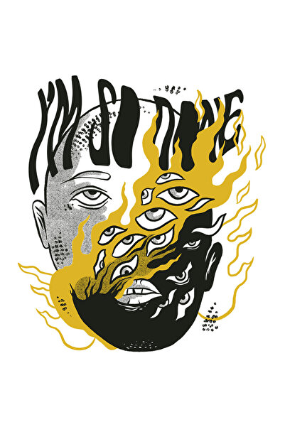 StoryGift Romania Sticker Adeziv 90CM Moderna Personalizata Cu Un Chip Bizar,...