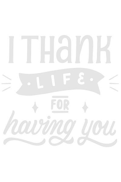 StoryGift Romania Exterior Sticker with the message in English "I thank life for having you" - I thank life for having you