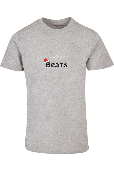 Merchcode Herren Christmas beats Basic T-Shirt mit Rundhalsausschnitt