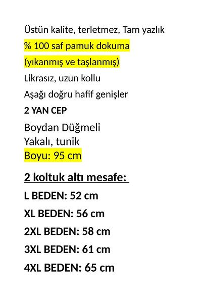 anne moda ankara 100% καθαρό βαμβάκι, τριμμένο, χωρίς λύκρα, επέκταση προς τα κάτω, μακρύ μανίκι, 2 τσέπες, τουνίκ