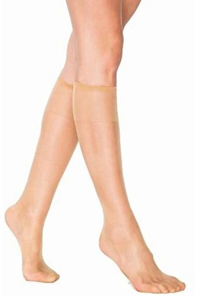 Müjde Fit Shiny Super Thin (15 Den) Knee-High Skin-(57) Socks 6 Pairs