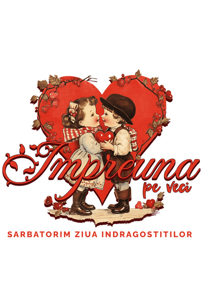 StoryGift Romania Sticker Autocolant 70CM Adeziv impreuna pe veci copii indra...