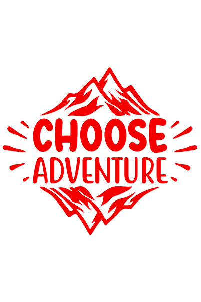 StoryGift Romania Sticker Eticheta 40CM Exterior cu munti si mesajul care te indeamna sa alegi aventura , Vinyl