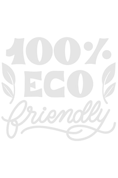 StoryGift Romania Sticker Eticheta 40CM Exterior cu mesajul "100% eco friendl...