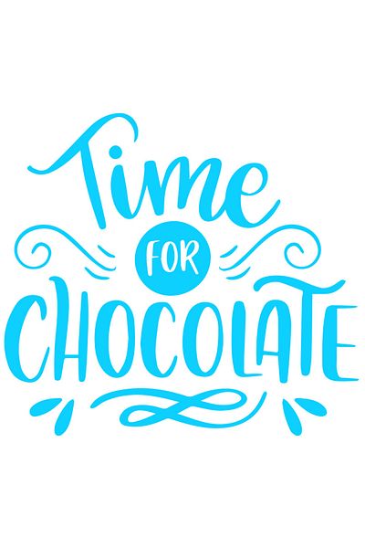 StoryGift Romania Exterior Sticker for those who love sweets with the text "Time for chocolate"