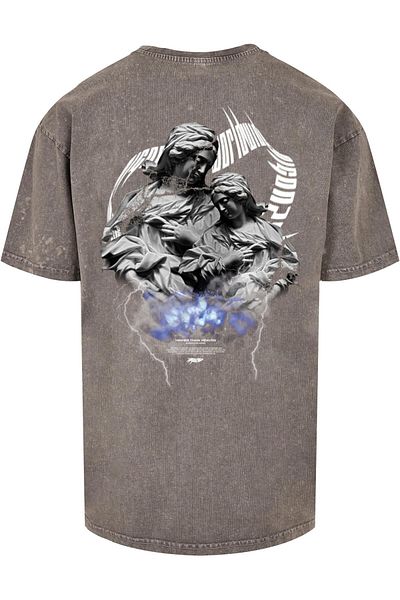 MJ Gonzales Herren Higher Than Heaven V.2 Acid Washed Heavy Oversize Tee