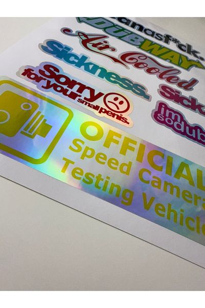 cakaybu Car Sticker (Sticker) Notebook, Helmet, Wall, Bicycle, Motorcycle, Cabinet, Door A4 Sizes