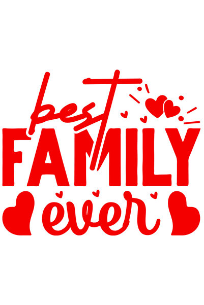 StoryGift Romania Sticker Eticheta 40CM Exterior cu inimioare pentru cea mai tare familie dintotdeauna , Vinyl R