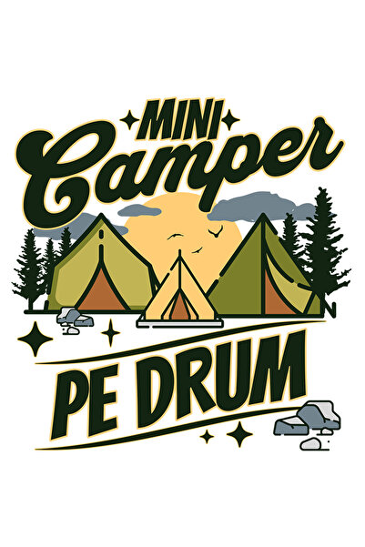 StoryGift Romania Sticker Adeziv 90CM Adeziv Mini camper pe drum, familie, dr...