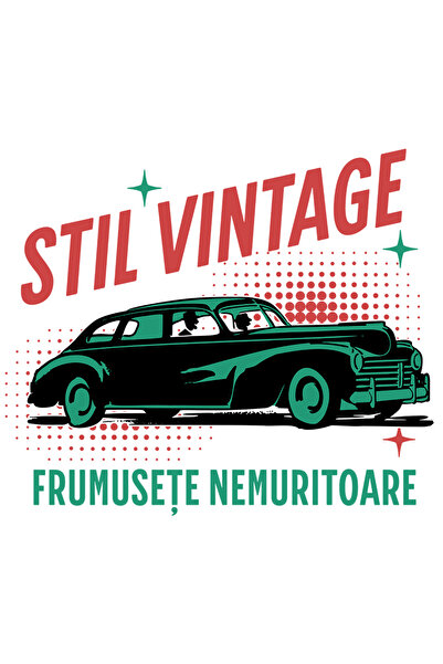 StoryGift Romania Sticker Autocolant 70CM Adeziv masina stil vintige frumusete nemuritoare masina clasica cu Mar