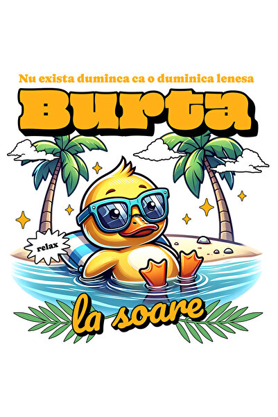 StoryGift Romania Sticker Autocolant 70CM Adeziv nu exista duminica ca cea le...