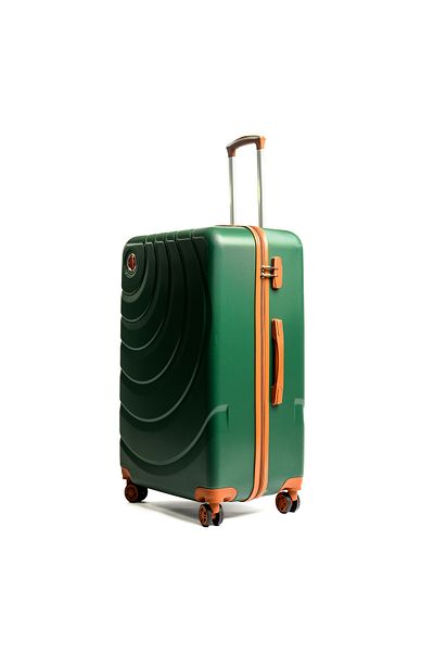 Travel POLO Cabin trolley, TRAVEL POLO, 57x35x25cm, A1005, hand luggage, ABS suitcase, Khaki / Tobacco
