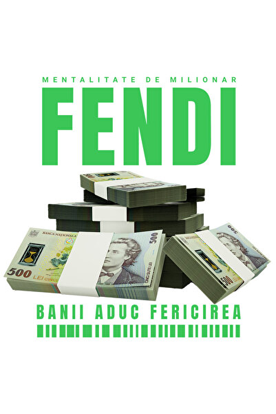 StoryGift Romania Sticker Autocolant 70CM _Fendi_ - Banii Aduc Fericirea cu M...