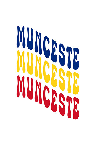 StoryGift Romania Sticker Autocolant 70CM Cuvantul Munceste, in Culorile Stea...